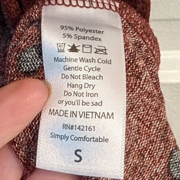 LuLaRoe Sarah Cardigan, size S, new but without tags, redish brown with black po - Picture 4 of 5